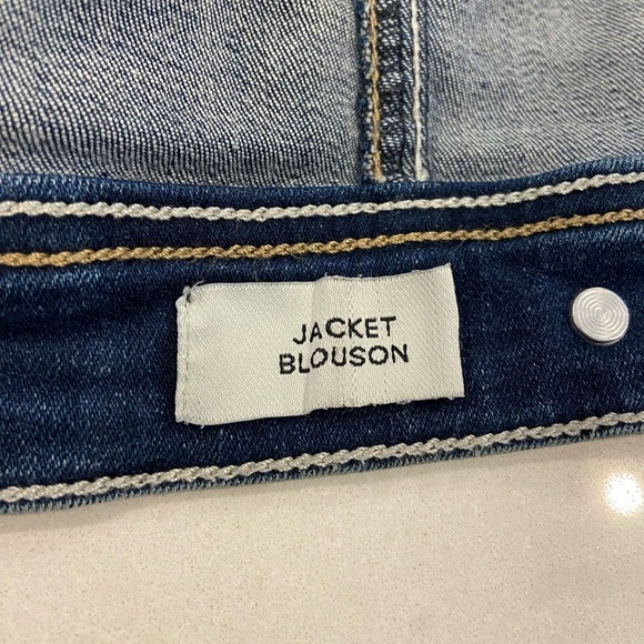 Jeaniologie Blue Denim Jean Jacket Size XL - Picture 3 of 12